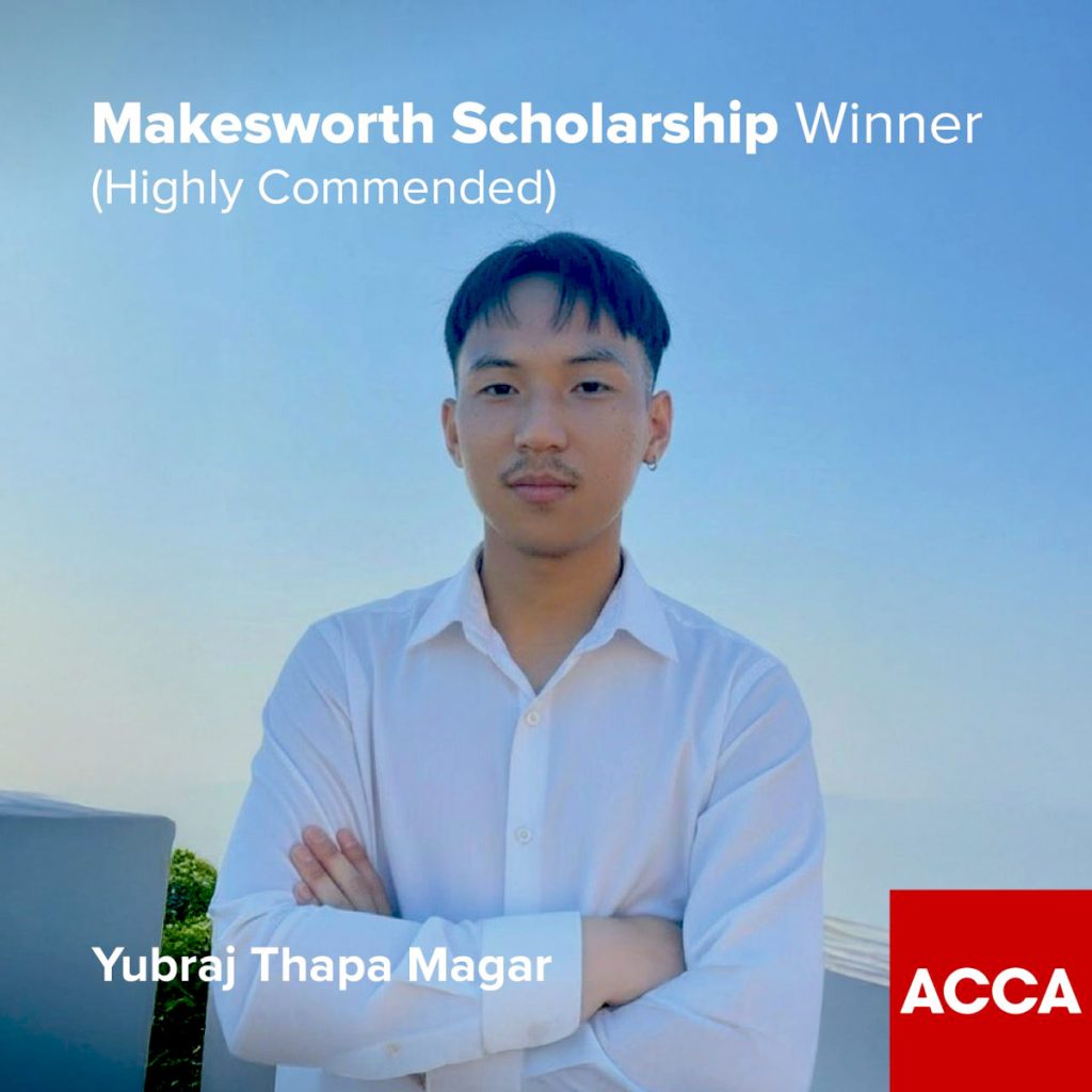 Makesworth Scholarship Winner (Highly Commended)- Yubraj Thapa Magar