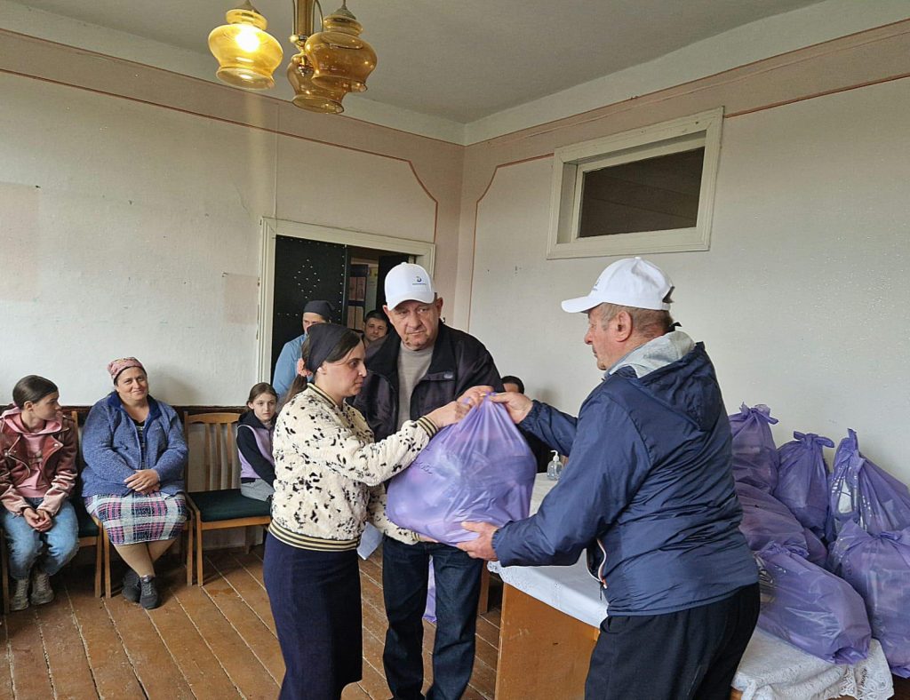 Donating essential food supplies and gifts in Ukraine