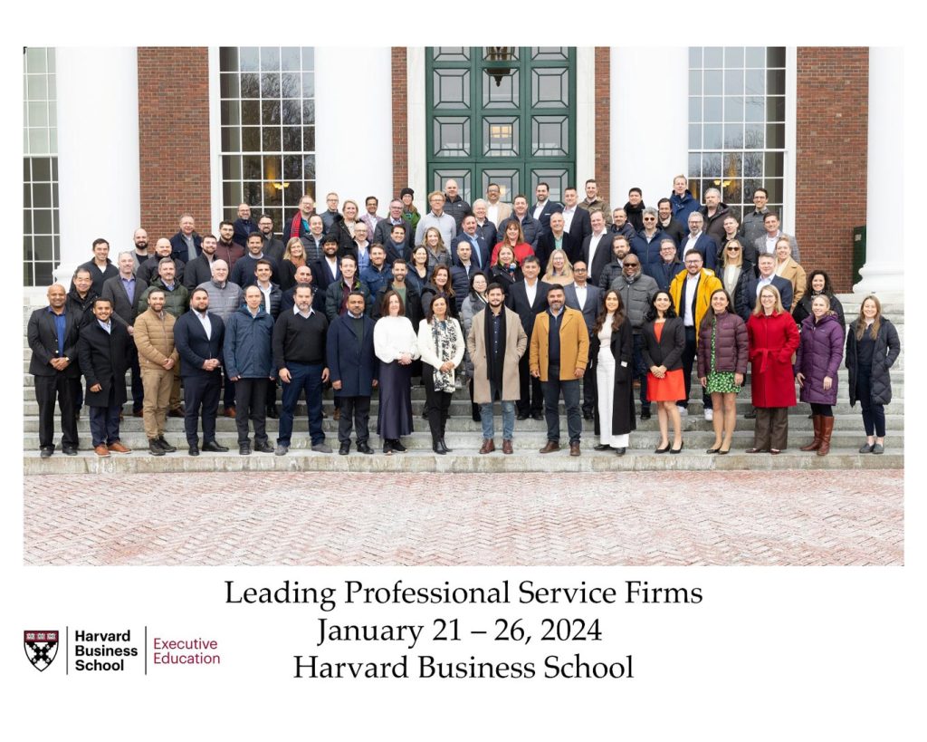 Leading Professional Service Firms January 21 - 26, 2024 Harvard Business School