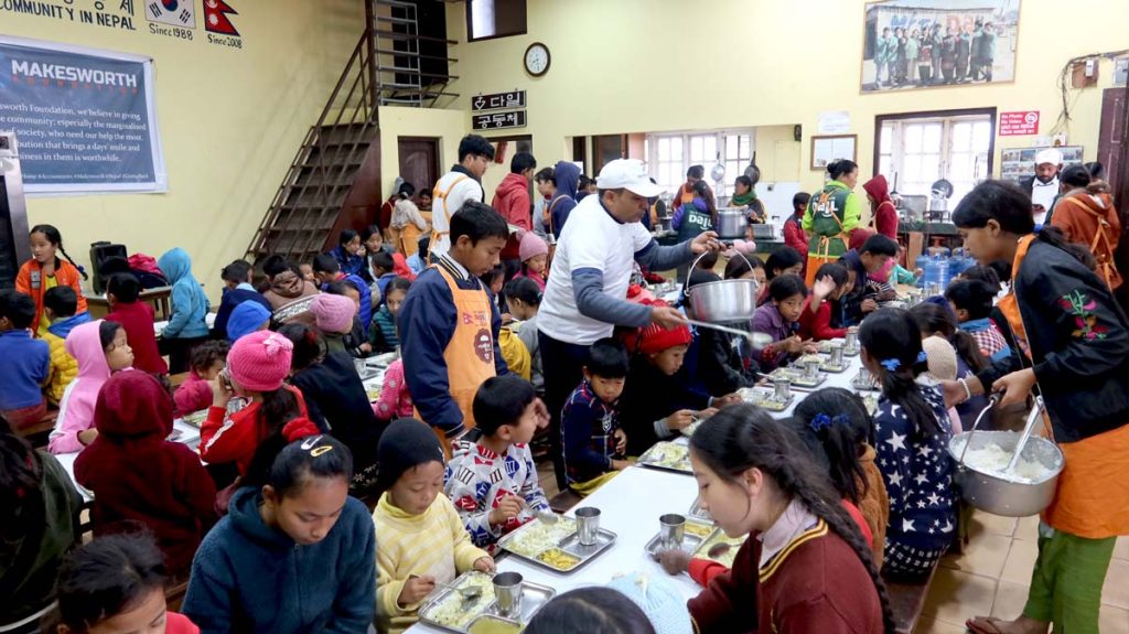 Charity at DAIL Community of Nepal in Kathmandu