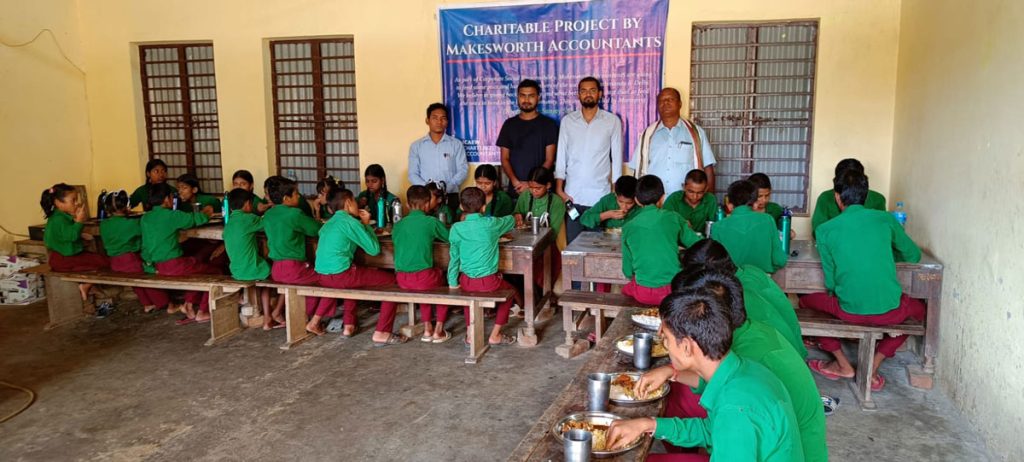Charity at Shree Janta Prathmik Vidhyalaya
