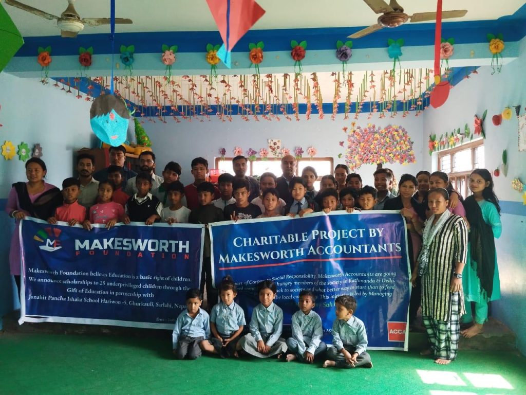 Full Time Education of 25 school-age children for the entire year