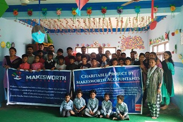Sponsoring the Full Time Education of 25 school-age children for the entire year through Makesworth Foundation
