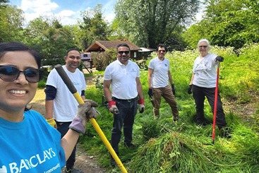 Volunteering program organised by Indy Bhamra of Barclays Bank