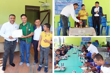 Charity at Manav Sewa Ashram (Services for Humanity)